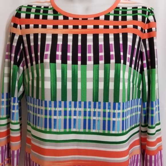 Eliza J Multicolor Striped Dress Size 6 - Picture 11 of 14
